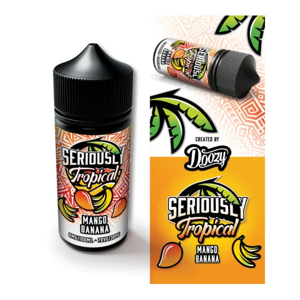 Seriously Tropical Mango Banana E-Liquid Shortfill - Image 2