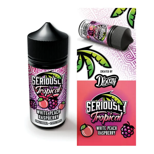Seriously Tropical White Peach Raspberry E-Liquid Shortfill - Image 2
