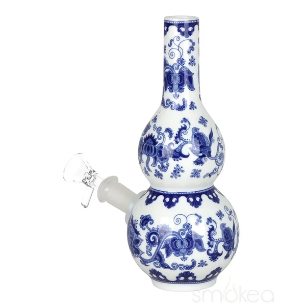 SeshGear Chinese Double Bubble Vase Ceramic Bong - Image 2