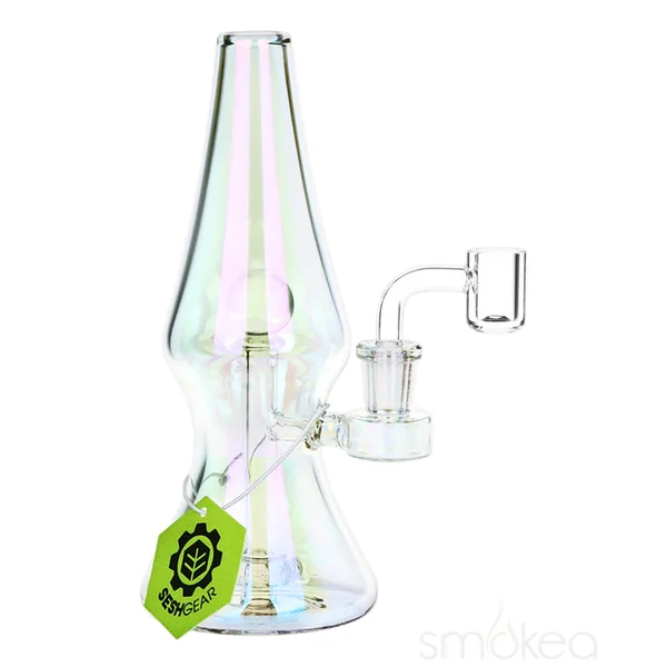 SeshGear Lava Lamp Electroplated Ombre Glass Dab Rig