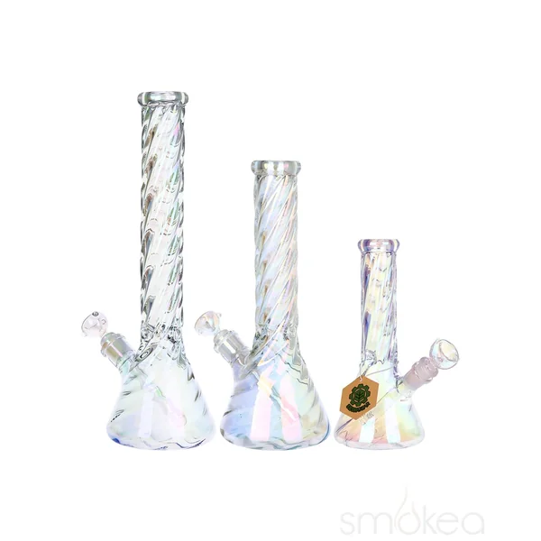SeshGear Positive Twist Beaker Glass Bong