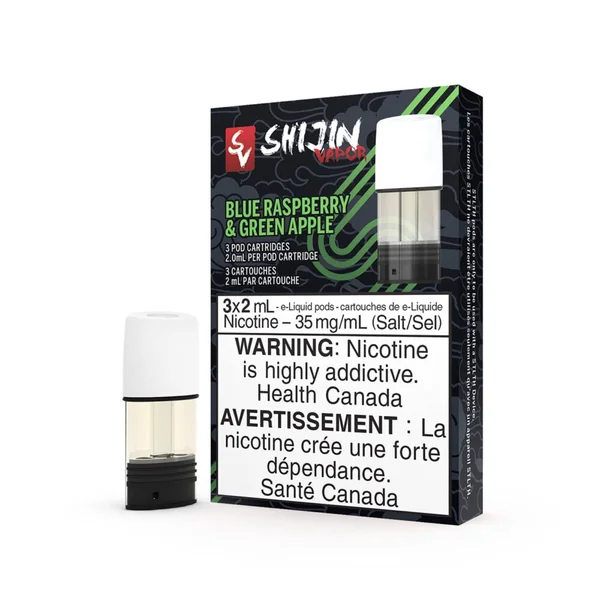 Shijin Blue Raspberry & Green Apple STLTH Pods | VapeLoft