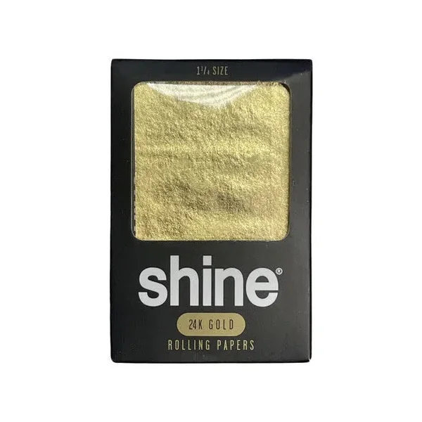 Shine 24k Gold Rolling Papers 1 1/4