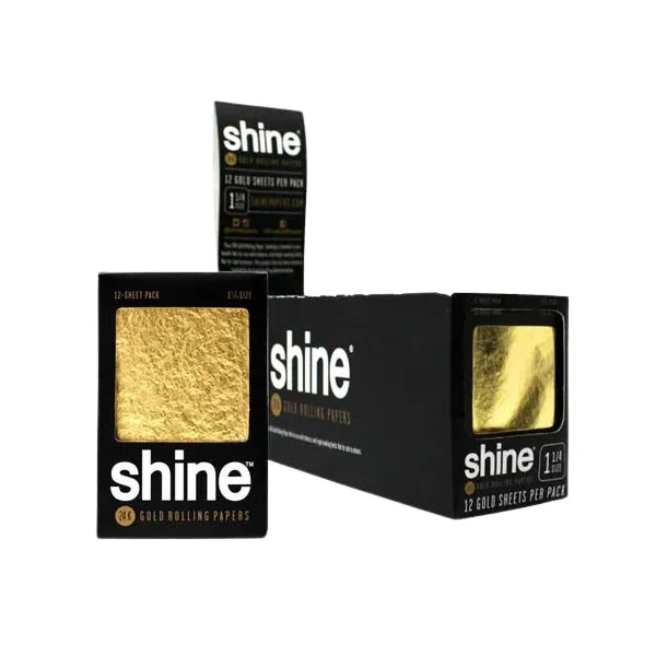 Shine 24k Gold Rolling Papers 1 1/4 - Image 3