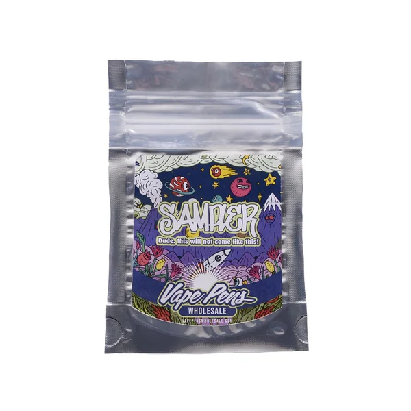 Shiny Clear Mylar Flat Ziplock 8th Bags