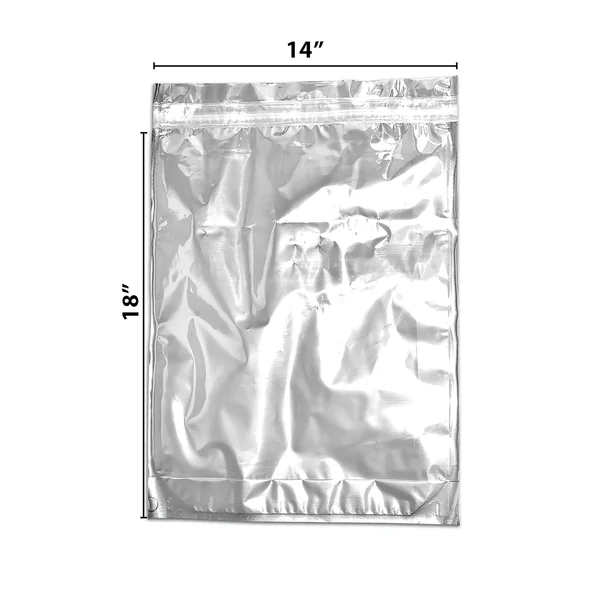 Shiny Clear Mylar Flat Ziplock Pound Bags - Image 2