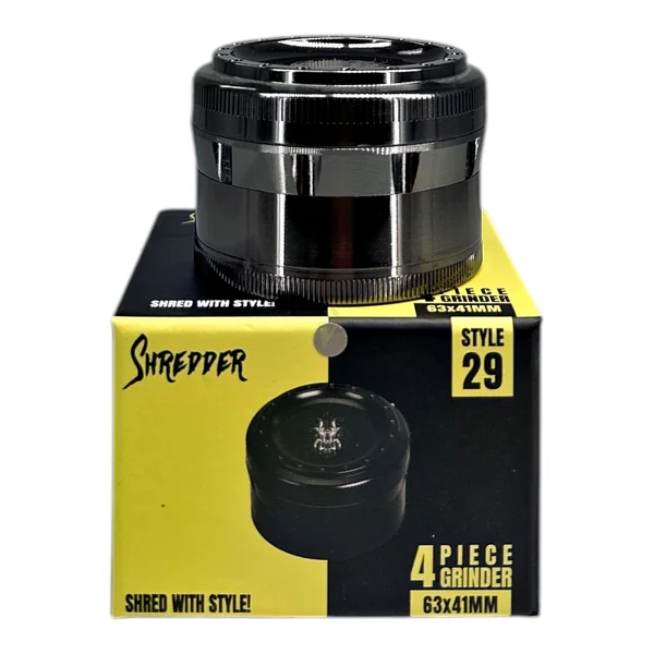Shredder 4 Piece Style 29 Gunmetal Grinder