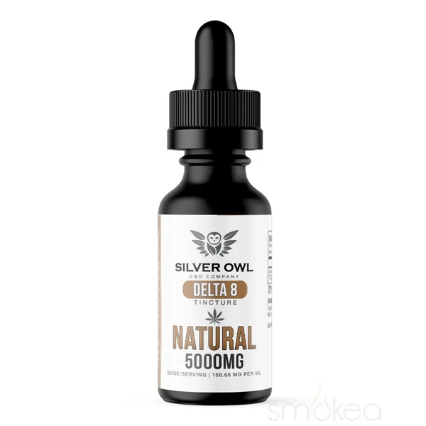 Silver Owl 5000mg Delta 8 Tincture - Natural
