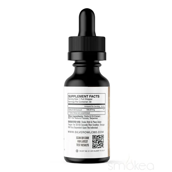 Silver Owl 5000mg Delta 8 Tincture - Natural - Image 3
