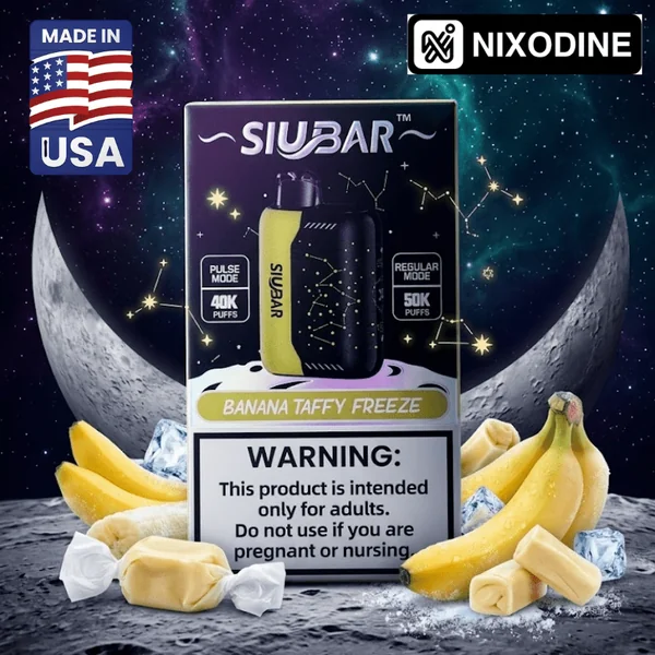 SiuBar Pulse X 50k Nixodine Disposable Banana Taffy Freeze