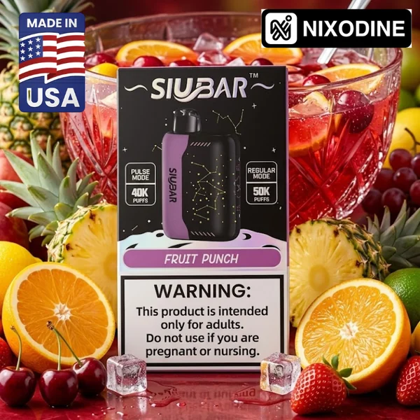 SiuBar Pulse X 50k Nixodine Disposable Fruit Punch