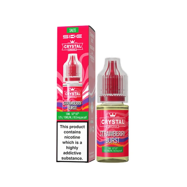 SKE Crystal Strawberry Burst 10ml Nic Salt E-liquid