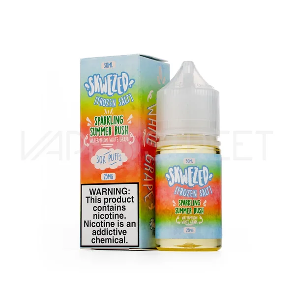Skwezed Frozen Salt Sparkling Summer Rush Watermelon White Grape (30ml)