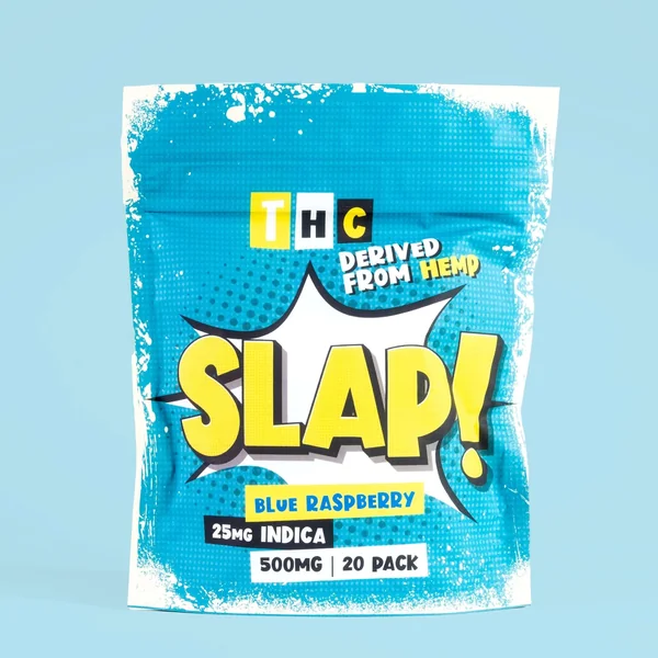 Slap! Blue Raspberry Indica THC Gummies | 10 pack - Image 4