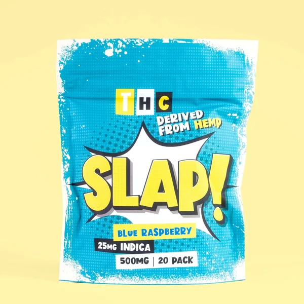 Slap! Blue Raspberry Indica THC Gummies | 20 pack - Image 4
