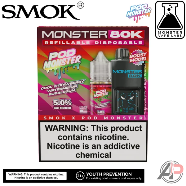 Smok Monster 80k Puffs Refillable Disposable Vape Device - Image 5