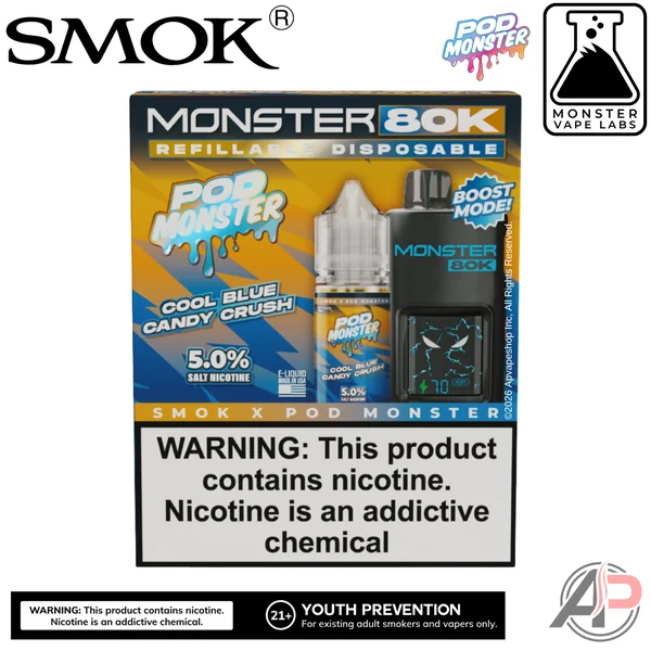 Smok Monster 80k Puffs Refillable Disposable Vape Device - Image 6