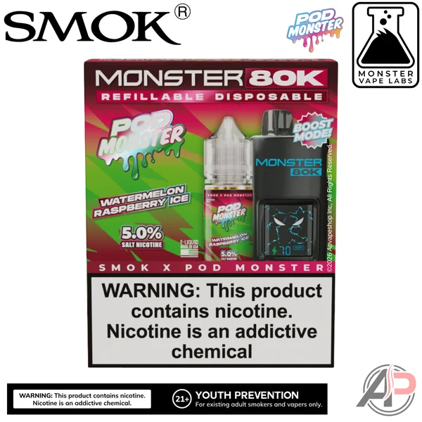 Smok Monster 80k Puffs Refillable Disposable Vape Device - Image 10