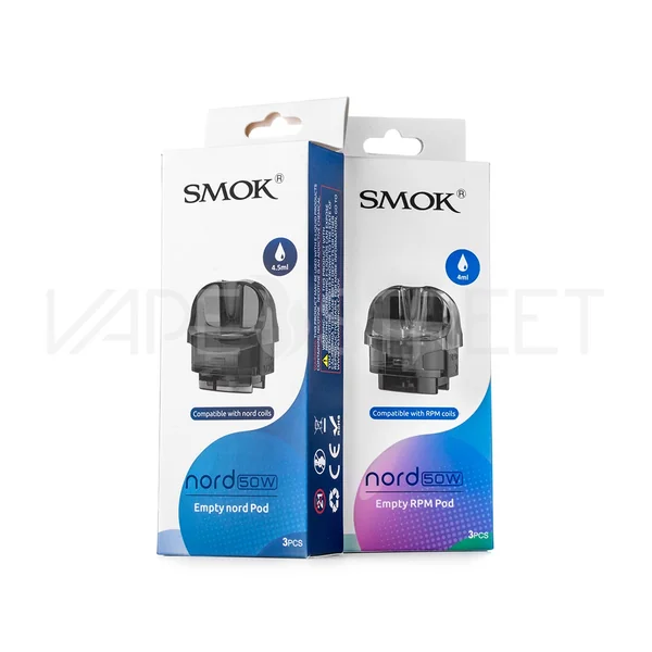 SMOK Nord 50W Empty Replacement Pods (3 Pack)