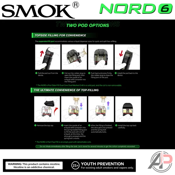 Smok Nord 6 Replacement Pods 2 Pack - Image 4