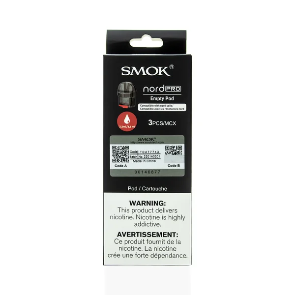 SMOK Nord Pro Empty Replacement Pod 3.3ml (Pack of 3) [CRC]