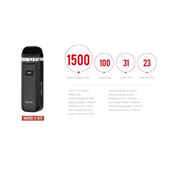 SMOK NORD X 60W Pod System - Image 11