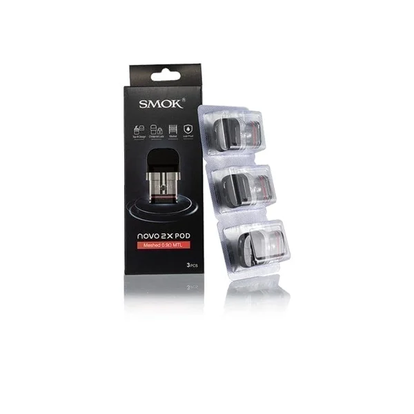 SMOK Novo 2X Mesh MTL Replacement Pods (3/Pack)