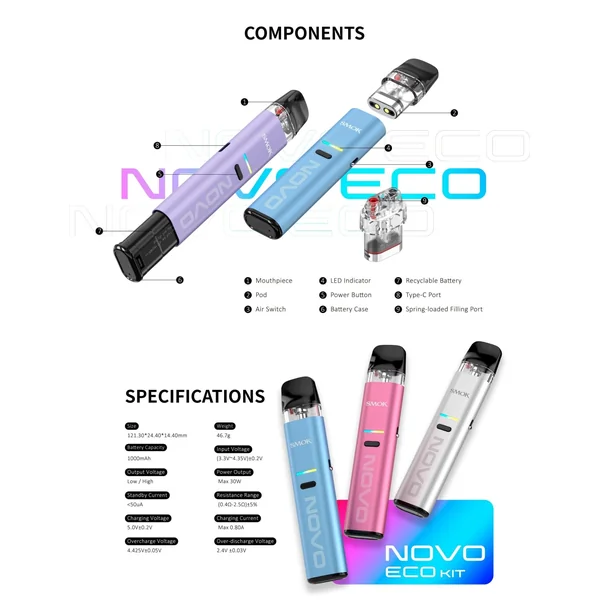 SMOK Novo Eco 30W Pod Kit - Image 4