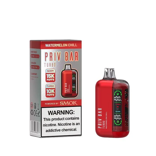 SMOK PRIV Bar Turbo Disposable Vape (5%, 15000 Puffs) - Image 13