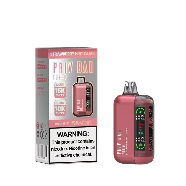 SMOK PRIV Bar Turbo Disposable Vape (5%, 15000 Puffs) - Image 9