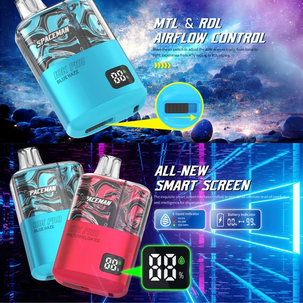 Smok Spaceman Vape 10K Pro Disposable Device - Image 4