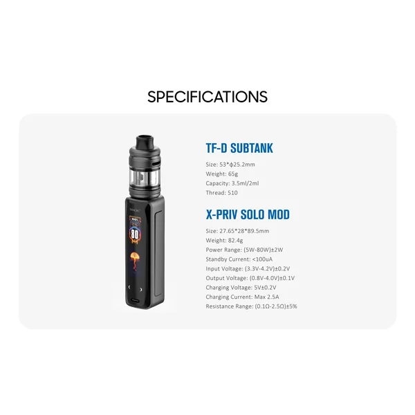SMOK X-Priv Solo 80W Kit - Image 2