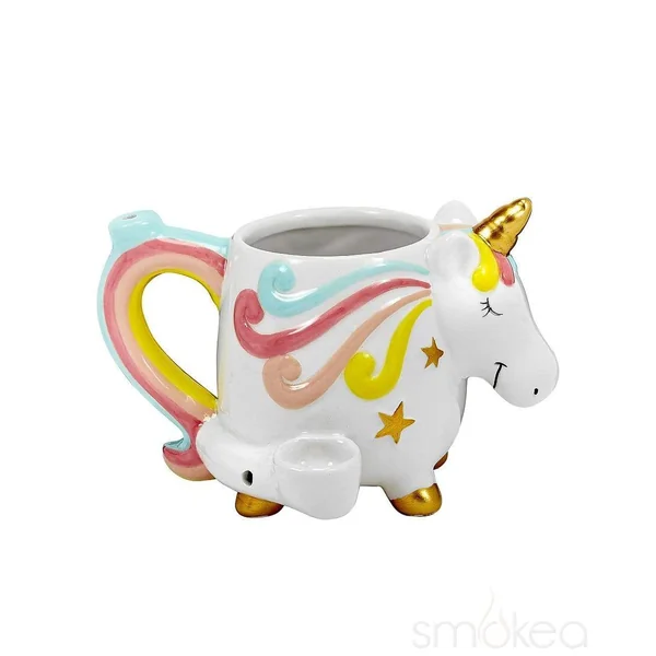 SMOKEA Ceramic Unicorn Coffee Mug Pipe