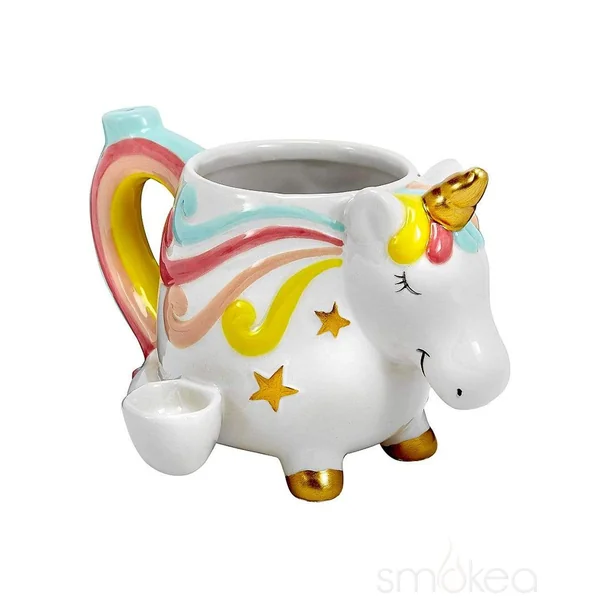SMOKEA Ceramic Unicorn Coffee Mug Pipe - Image 2