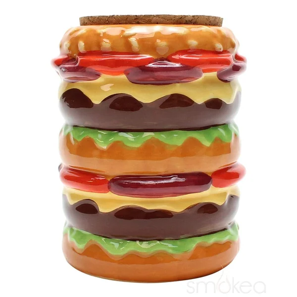 SMOKEA Cheeseburger Stash Jar