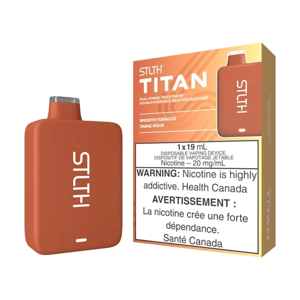 Smooth Tobacco STLTH Titan Disposable Vape | 19mL - VapeLoft