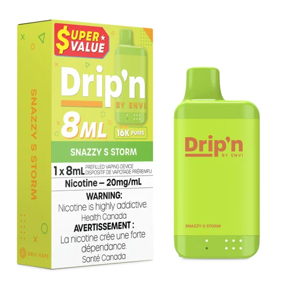 Snazzy S Storm Drip'n by Envi 8mL Disposable Vape | VapeLoft