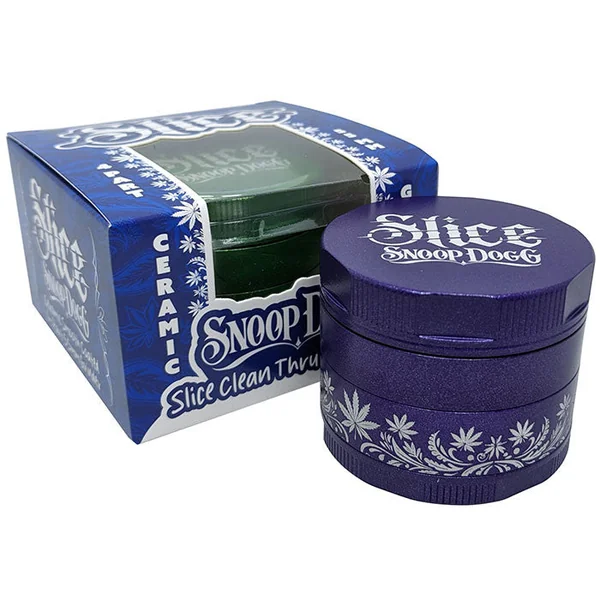 Snoop Dogg Slice Non-Stick Ceramic Coated Grinder 55mm 4 Part (SINGLE) - Image 4