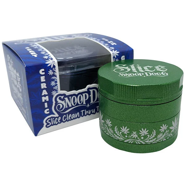 Snoop Dogg Slice Non-Stick Ceramic Coated Grinder 55mm 4 Part (SINGLE) - Image 5