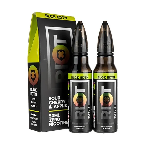 Sour Cherry & Apple E Liquid 100ml by Riot Squad Black Edition