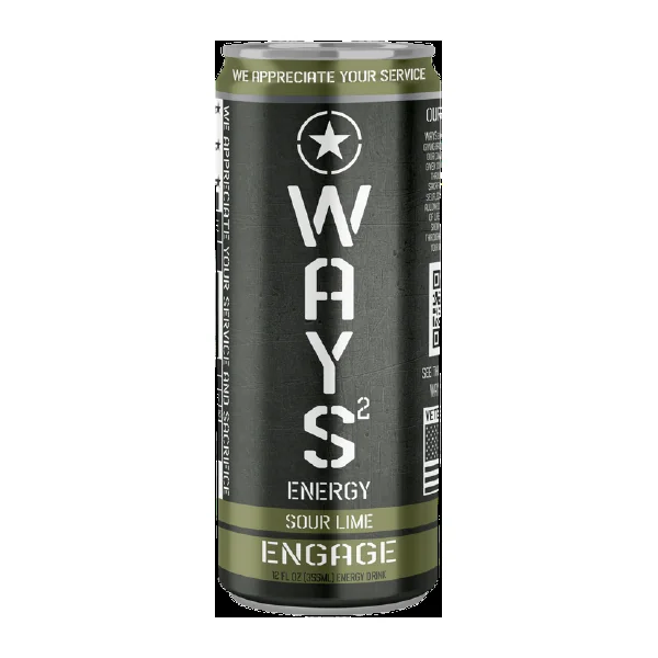 Sour Lime ENGAGE WAYS Energy Drink 12oz