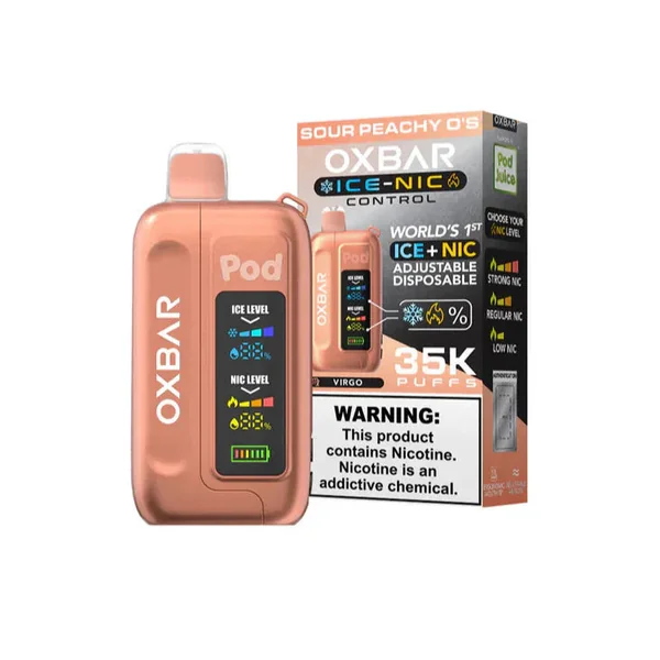 Sour Peachy O-s - Pod Juice X Oxbar Ice-Nic 35K