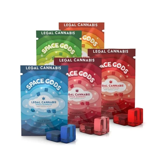 Space Gods Delta 9 / CBD Gummies - 15mg:15mg - 10ct