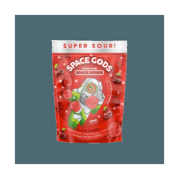 Space Gods Delta 9 Super Sour Space Heads 900mg -15ct