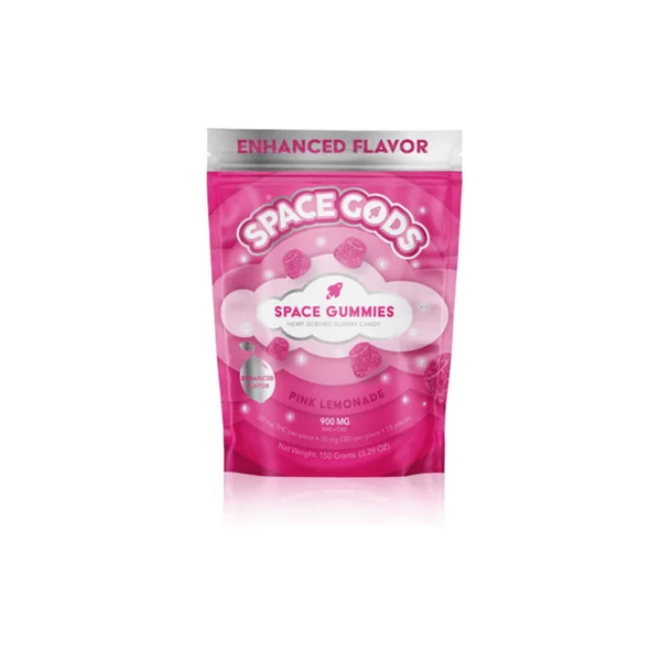 Space Gods Mega Dose Space Gummies 900mg THC + CBD - Pink Lemonade $15.99
