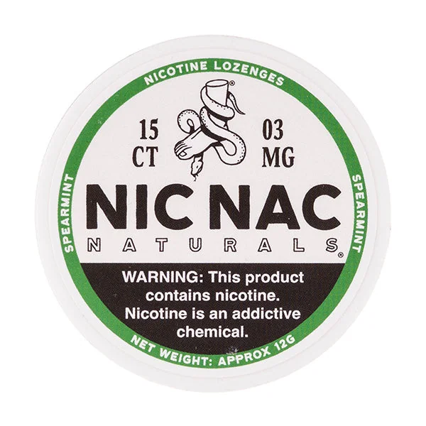 Spearmint Nicotine Lozenges by Nic Nac Naturals