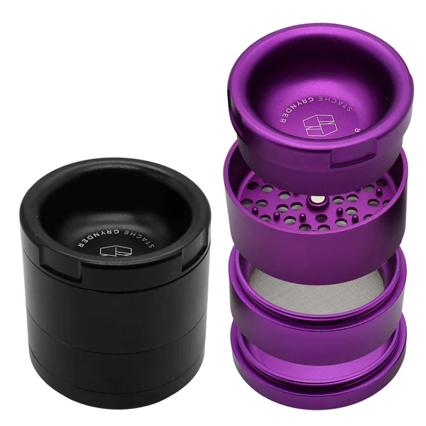 Stache Grynder - 4PC Dry Herb Grinder - Image 2