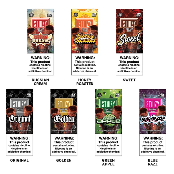 STIIIZY Premium Natural Cigar Leaf Cone 2ct (15/pack) - Image 2