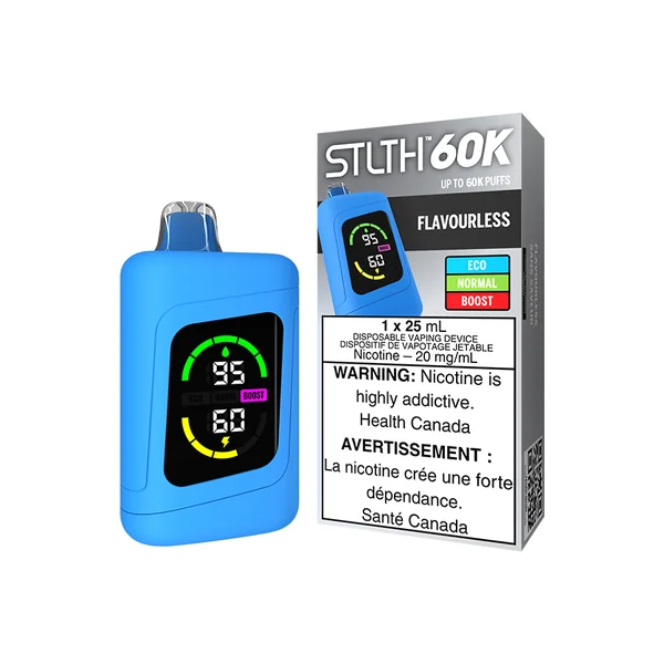 STLTH 60K DISPOSABLE - FLAVOURLESS (4PCS/CTN) [AB]