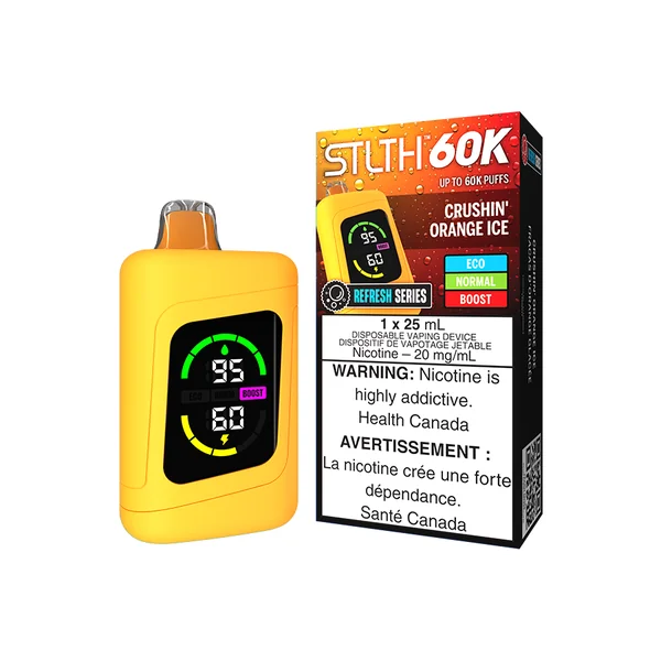 STLTH 60K DISPOSABLE - REFRESH SERIES CRUSHIN' ORANGE ICE (4PCS/CTN) [MB]